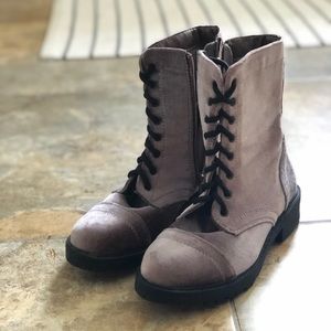 Velvet combat boots madden girl